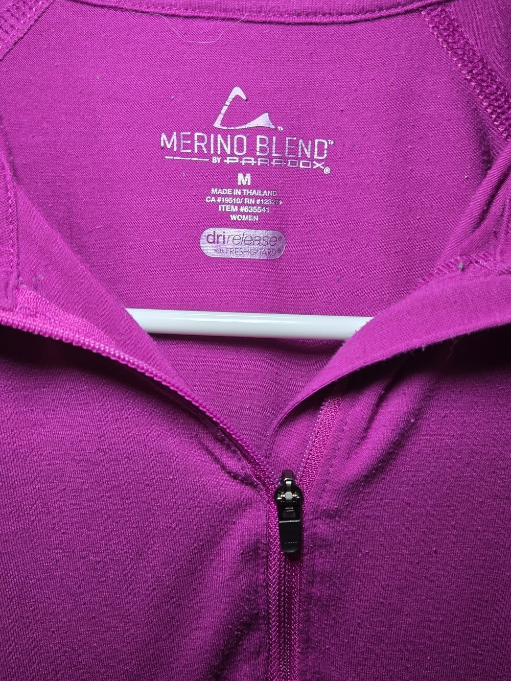 Paradox Merino Blend Half-Zip Sweater — Fuchsia